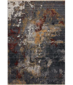 Loloi Samra SAM-03 Dk. Grey / Spice Area Rug 2 ft. 7 in. X 8 ft. 0 in. Rectangle