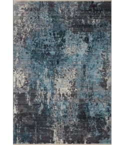Loloi Samra SAM-06 black / Sky Area Rug 18 in. X 18 in. Sample