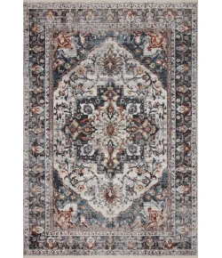Loloi Samra SAM-09 Ivory / Denim Area Rug 2 ft. 7 in. X 12 ft. 0 in. Rectangle