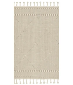 Loloi Sawyer SAW-03 Sand Area Rug 3 ft. 6 in. X 5 ft. 6 in. Rectangle