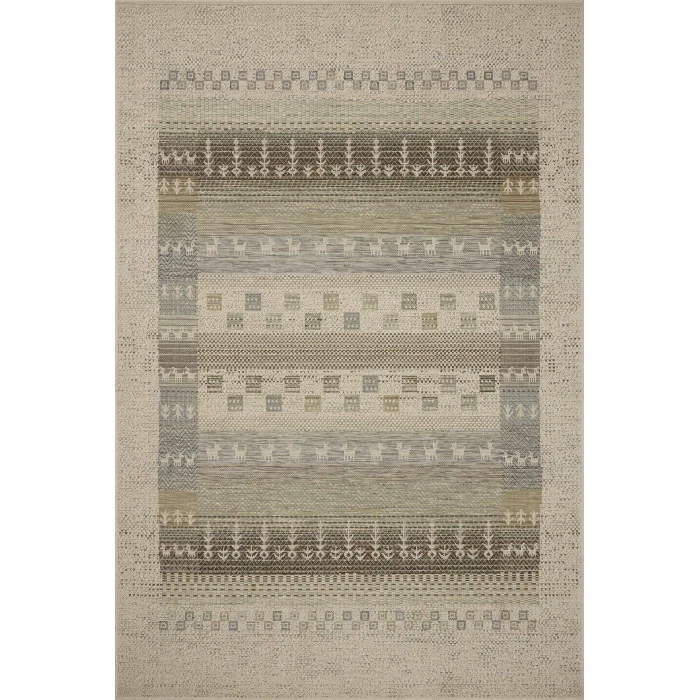 Loloi Saylor Ivory / Earth SAY-05 7ft.-6in. X 7ft.-6in. Round Rug