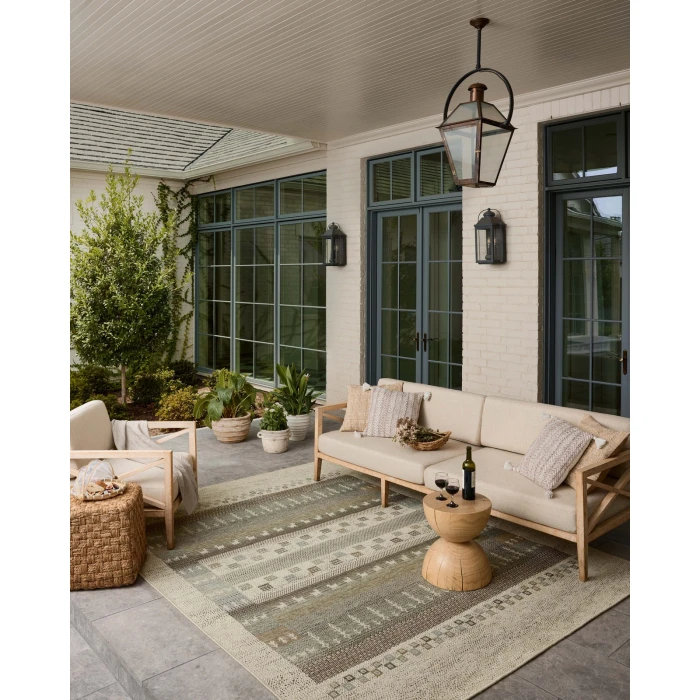 Loloi Saylor Ivory / Earth SAY-05 7ft.-6in. X 7ft.-6in. Round Rug