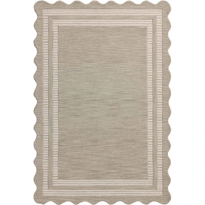 Chris Loves Julia x Loloi Scottie Fog / Ivory SCO-01 2ft.-6in. X 9ft.-9in. Rect. Rug
