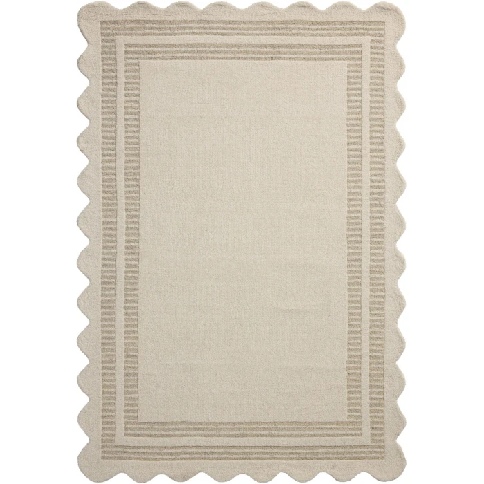 Chris Loves Julia x Loloi Scottie Ivory / Grey SCO-01 2ft. X 5ft. Rect. Rug