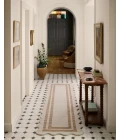 Chris Loves Julia x Loloi Scottie Ivory / Rust SCO-01 8ft.-6in. X 11ft.-6in. Rect. Rug