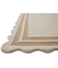 Chris Loves Julia x Loloi Scottie Ivory / Rust SCO-01 8ft.-6in. X 11ft.-6in. Rect. Rug