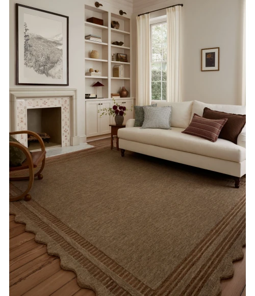 Chris Loves Julia x Loloi Scottie Mocha / Clay SCO-01 8ft.-6in. X 11ft.-6in. Rect. Rug