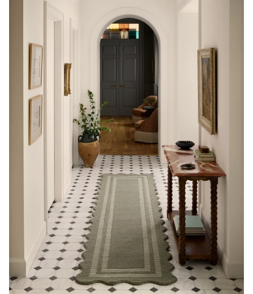Chris Loves Julia x Loloi Scottie Olive / Pebble SCO-01 8ft.-6in. X 11ft.-6in. Rect. Rug