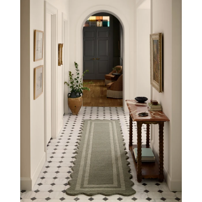 Chris Loves Julia x Loloi Scottie Olive / Pebble SCO-01 2ft.-6in. X 9ft.-9in. Rect. Rug