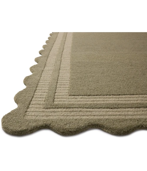 Chris Loves Julia x Loloi Scottie Olive / Pebble SCO-01 8ft.-6in. X 11ft.-6in. Rect. Rug