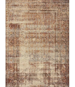 Loloi Sebastian SEB-05 NATURAL / BRICK Area Rug 18 in. X 18 in. Sample