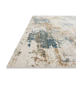 Loloi Sienne SIE-04 IVORY / GOLD Area Rug 2 ft. 7 in. X 10 ft. 0 in. Rectangle
