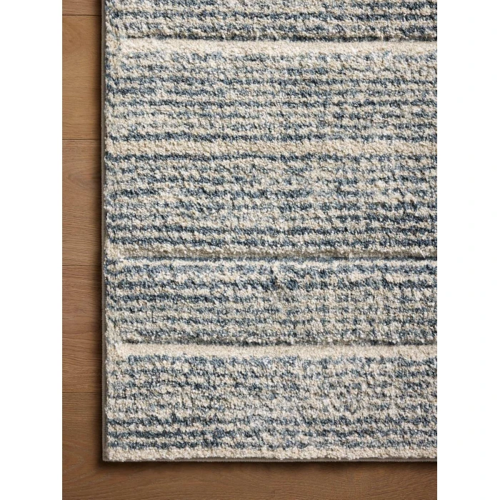Loloi Silas Oatmeal / Blue SLA-03 7 ft. 10 in. X 10 ft. Rectangle Rug