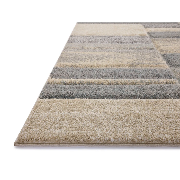 Loloi Silas Slate / Sand SLA-07 2 ft. 7 in. X 8 ft. Rectangle Rug
