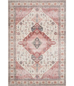 Loloi Skye SKY-02 IVORY / BERRY Area Rug 7 ft. 6 in. X 9 ft. 6 in. Rectangle