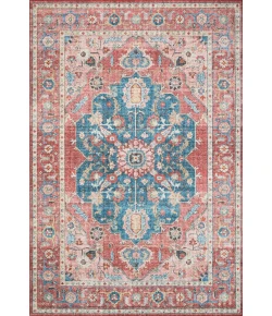 Loloi Skye SKY-05 BRICK / OCEAN Area Rug 5 ft. 0 in. X 7 ft. 6 in. Rectangle