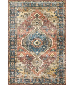 Loloi Skye SKY-11 RUST / BLUE Area Rug 3 ft. 6 in. X 5 ft. 6 in. Rectangle