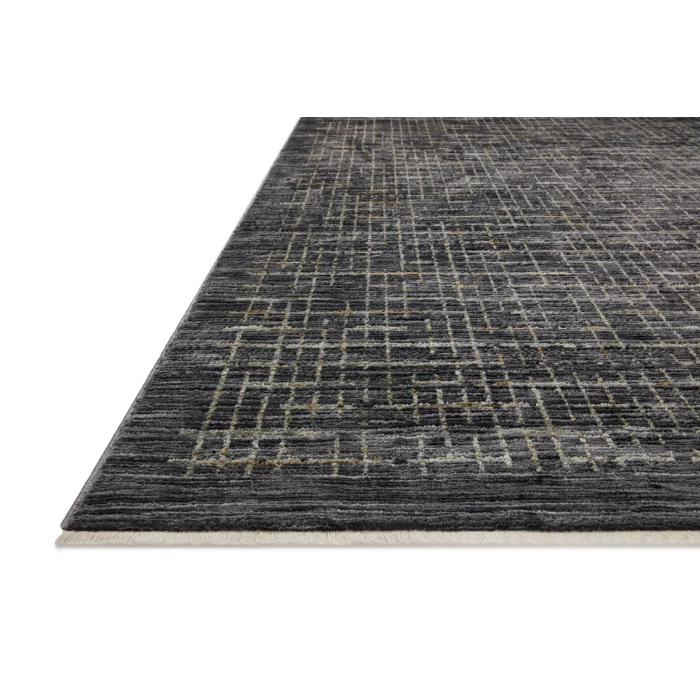 Loloi Soho Onyx / Silver 2'-7" x 14' Runner Rug
