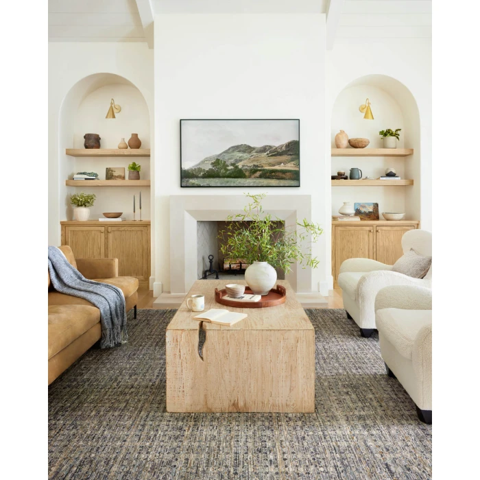 Loloi Soho Charcoal / Multi 2'-7" x 14' Runner Rug