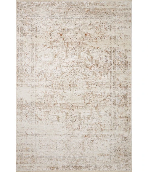 Loloi Sonnet Beige / Terracotta 3'-7" x 5'-7" Accent Rug