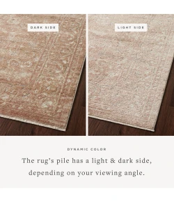 Loloi Sonnet SNN-04 Terracotta / Natural Area Rug 3 ft. 7 in. X 5 ft. 7 in. Rectangle