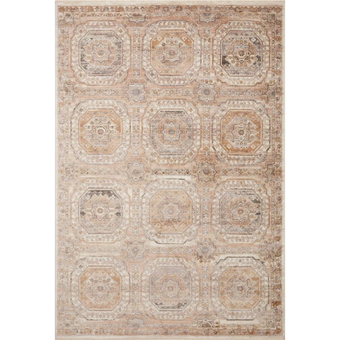 Loloi Sonnet Apricot / Multi 18" x 18"Sample Rug