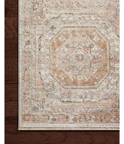 Loloi Sonnet Apricot / Multi 3'-7" x 5'-7" Accent Rug