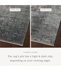 Loloi Sonnet Charcoal / Mist 3'-7" x 5'-7" Accent Rug