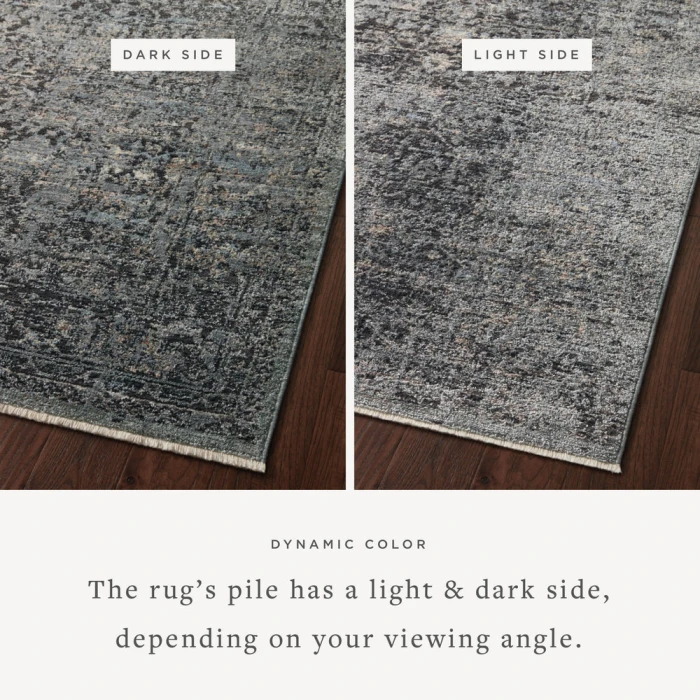 Loloi Sonnet Charcoal / Mist 3'-7" x 5'-7" Accent Rug