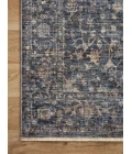 Loloi II Sorrento Midnight / Natural 5'-3" x 5'-3" Round Accent Rug