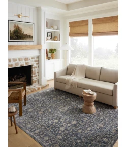 Loloi Sorrento SOR-01 Midnight / Natural Area Rug 3 ft. 11 in. X 3 ft. 11 in. Round