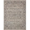 Loloi Sorrento SOR-01 Mist / Charcoal Area Rug 5 ft. 3 in. X 5 ft. 3 in. Round