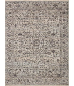 Loloi Sorrento SOR-01 Mist / Charcoal Area Rug 3 ft. 11 in. X 3 ft. 11 in. Round