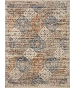 Loloi Sorrento SOR-02 Ivory / Multi Area Rug 6 ft. 7 in. X 9 ft. 10 in. Rectangle