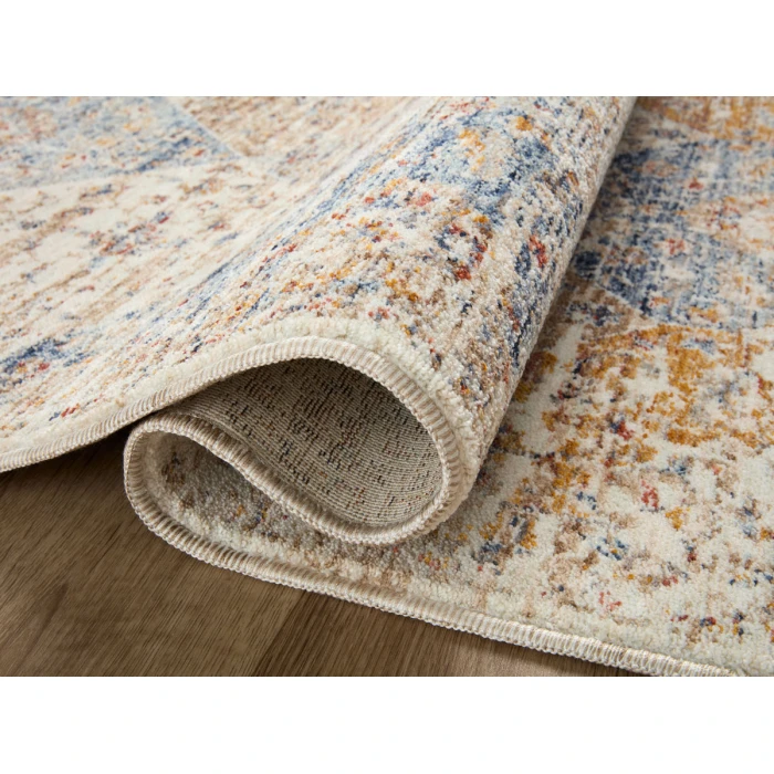 Loloi II Sorrento Ivory / Multi 5'-3" x 5'-3" Round Accent Rug