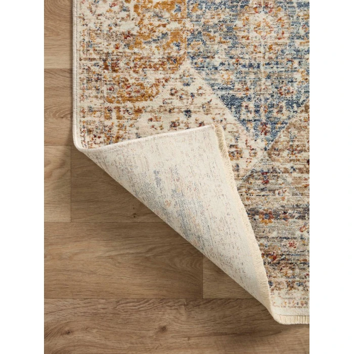 Loloi II Sorrento Ivory / Multi 5'-3" x 5'-3" Round Accent Rug