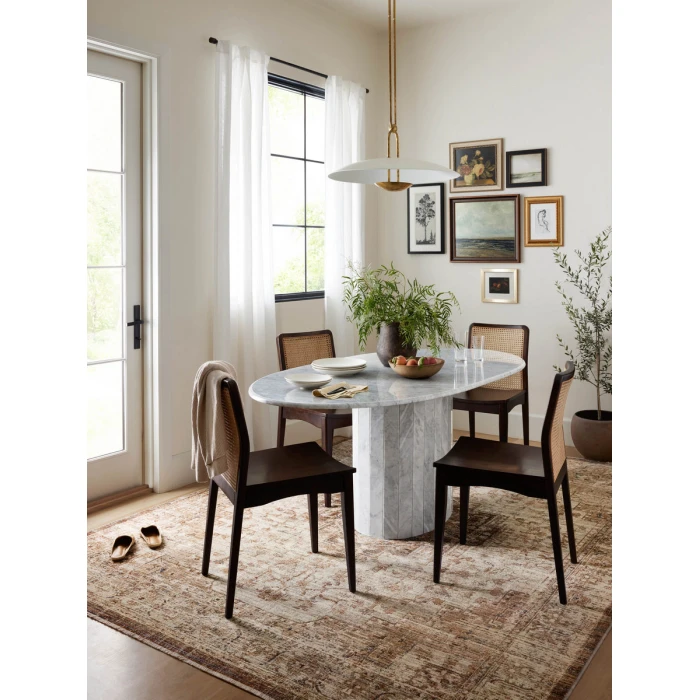 Loloi II Sorrento Mocha / Multi 18" x 18" Sample Rug