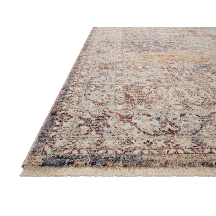 Loloi Sorrento Natural / Multi SOR-04 5 ft. 3 in. X 5 ft. 3 in. Round Rug