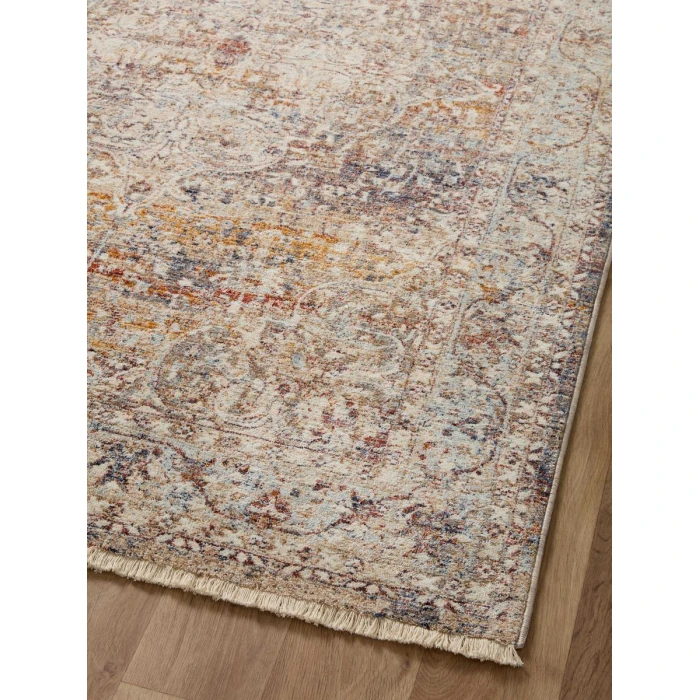 Loloi Sorrento Natural / Multi SOR-04 5 ft. 3 in. X 5 ft. 3 in. Round Rug