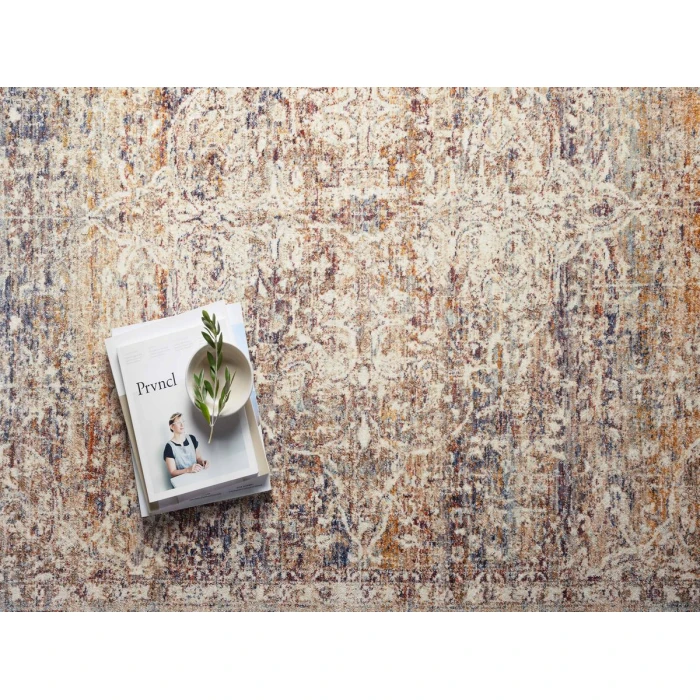 Loloi Sorrento Natural / Multi SOR-04 5 ft. 3 in. X 5 ft. 3 in. Round Rug