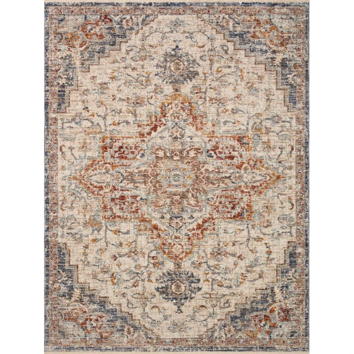 Loloi II Sorrento Ivory / Fiesta 2'-7" x 8'-0" Runner Rug