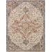 Loloi Sorrento SOR-05 Ivory / Fiesta Area Rug 18 in. X 18 in. Sample