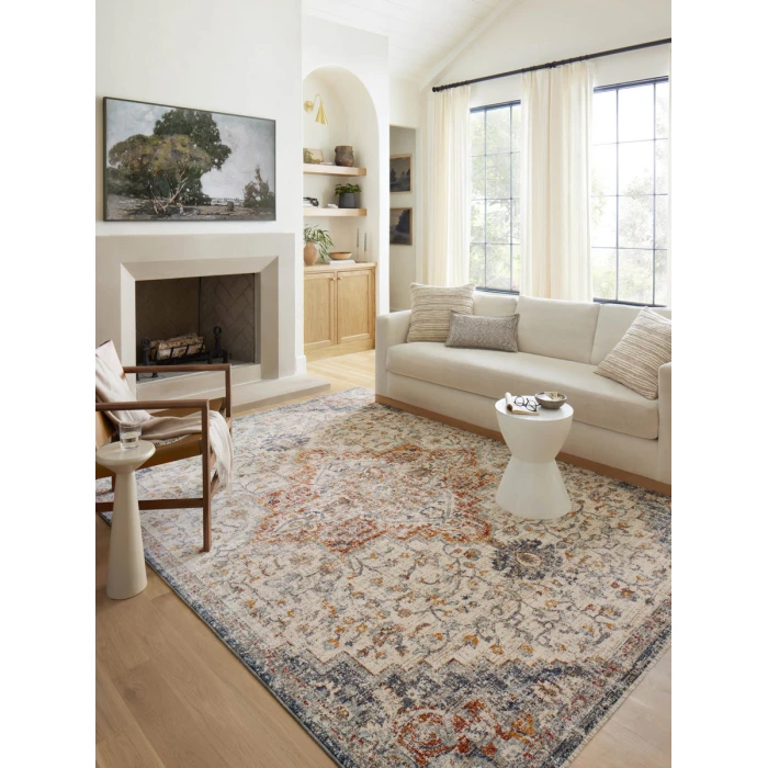 Loloi II Sorrento Ivory / Fiesta 2'-7" x 8'-0" Runner Rug