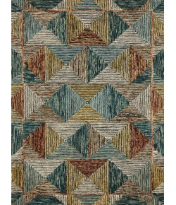 Loloi Spectrum SPE-01 LAGOON / SPICE Area Rug 3 ft. 0 in. X 3 ft. 0 in. Round