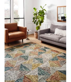 Loloi Spectrum SPE-01 LAGOON / SPICE Area Rug 3 ft. 0 in. X 3 ft. 0 in. Round