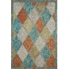 Loloi Spectrum SPE-02 SUNSET / OCEAN Area Rug 3 ft. 0 in. X 3 ft. 0 in. Round