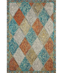 Loloi Spectrum SPE-02 SUNSET / OCEAN Area Rug 3 ft. 0 in. X 3 ft. 0 in. Round