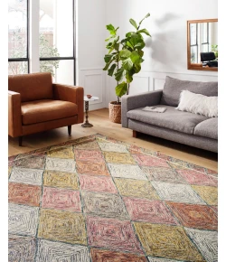 Loloi Spectrum SPE-02 TURQUOISE / FIESTA Area Rug 3 ft. 0 in. X 3 ft. 0 in. Round