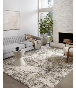 Loloi Spirit SPI-01 PEWTER / OLIVE Area Rug 7 ft. 10 in. X 10 ft. Rectangle