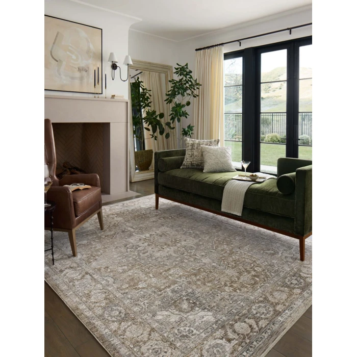 Loloi Tabitha Khaki / Slate TAI-01 9 ft. 6 in. X 13 ft. Rectangle Rug